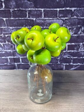 Green Decorative Styrofoam Apple Picks